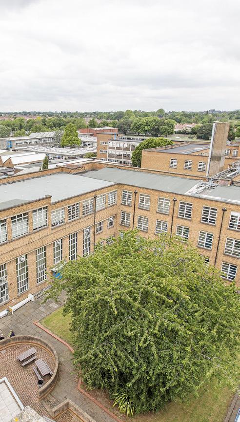 It is bounded by Egerton Road and private housing to the east, semi-detached private housing on Craneford Way to the south, and the existing College campus to the north and private housing /