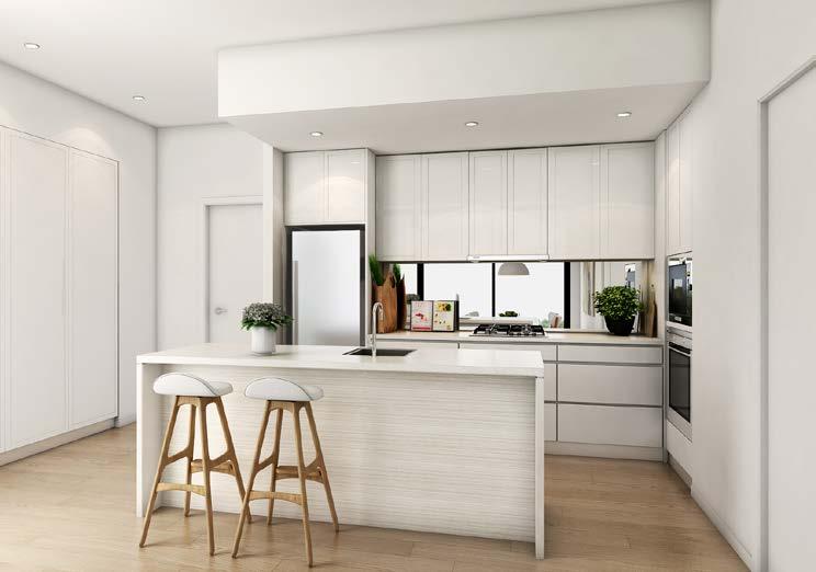 Offering a selection of one, two and three bedroom apartments, with a private balcony, all residences feature European Oak flooring, soothing natural materials and neutral tones, playing homage to