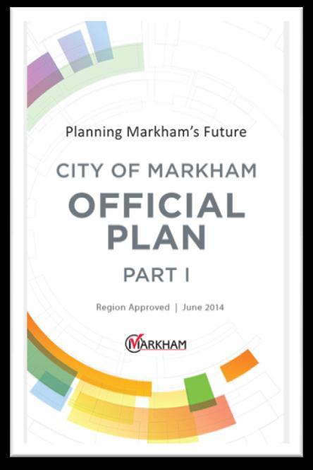 Rooming Houses-Legislative Context Markham Official Plan does not specifically address rooming houses Section 11.