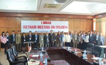 Crystallography spreads into new countries IYCr in Vietnam AsCA 2016 will be