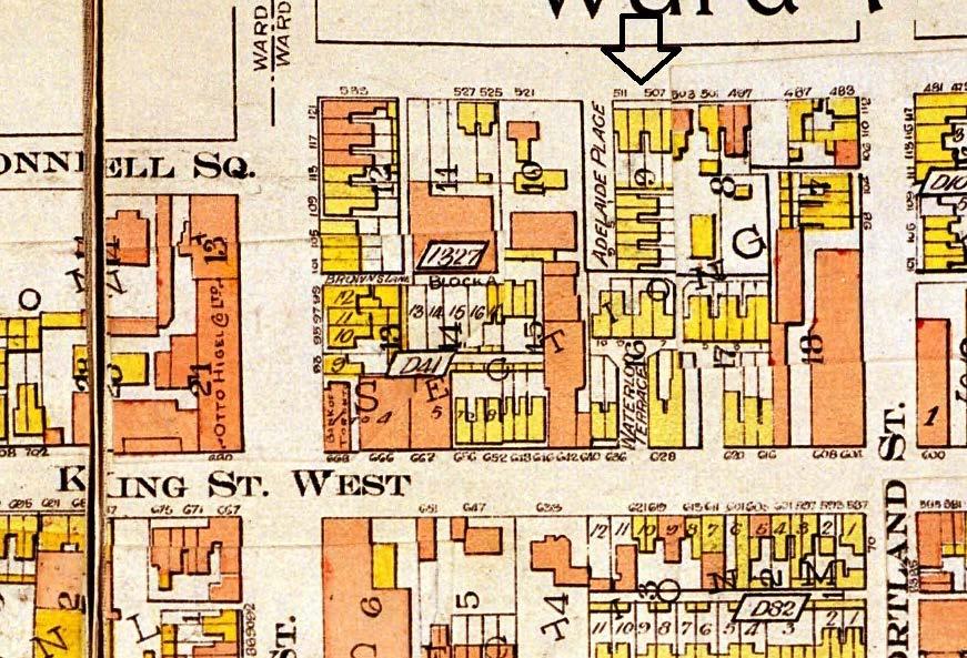 8. Goad's Atlas, 1910 revised to 1912: showing the position of the William Clarke Houses