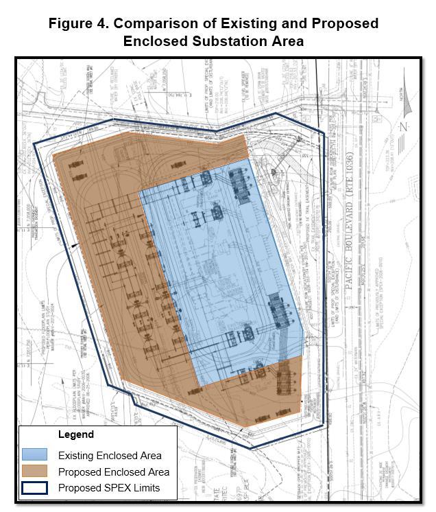 Page 10 encloses the existing equipment area). The expanded boundaries would also exclude 1.