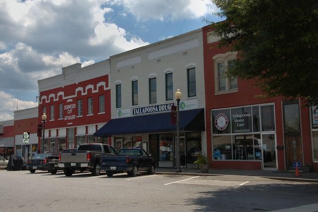Trimble said of Tallapoosa that, "The main dependence of the town for trade must have been on lumber and agriculture.