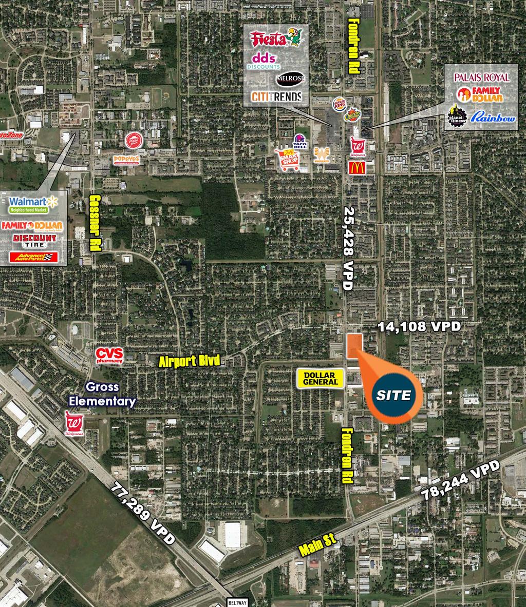 For Lease FONDREN SQUARE 12335-12355 Fondren Rd, Houston, Texas 77035 Property Information Space For Lease Rental Rate NNN Total Sq. Ft. 37,064 SF $6.00 PSF - Box Space $9.00 PSF - Inline Space $3.