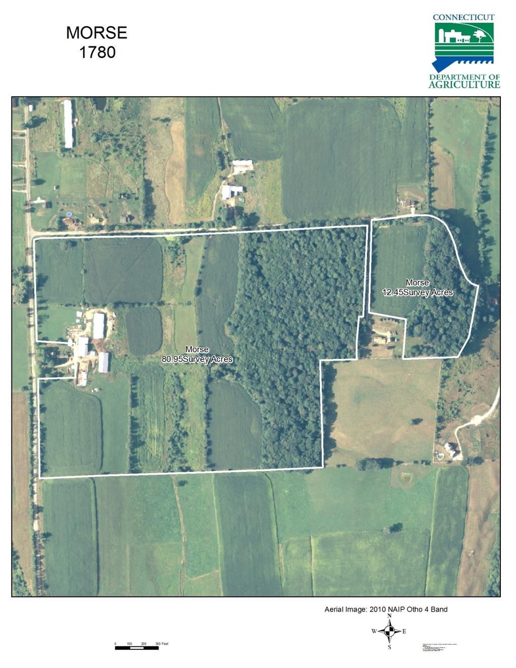 Morse Farm II PDR TOTAL FARM 94.90 acres 93.40 acres Two parcels 80.95 acres western portion 12.45 acres eastern portion Excl land (western) 1.