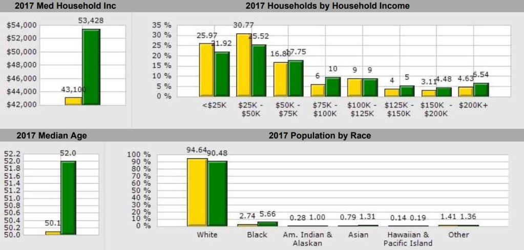 Property Demographics 8 Unit Townhome Development 2017 Demographics Total Population Average Household Income Average Age