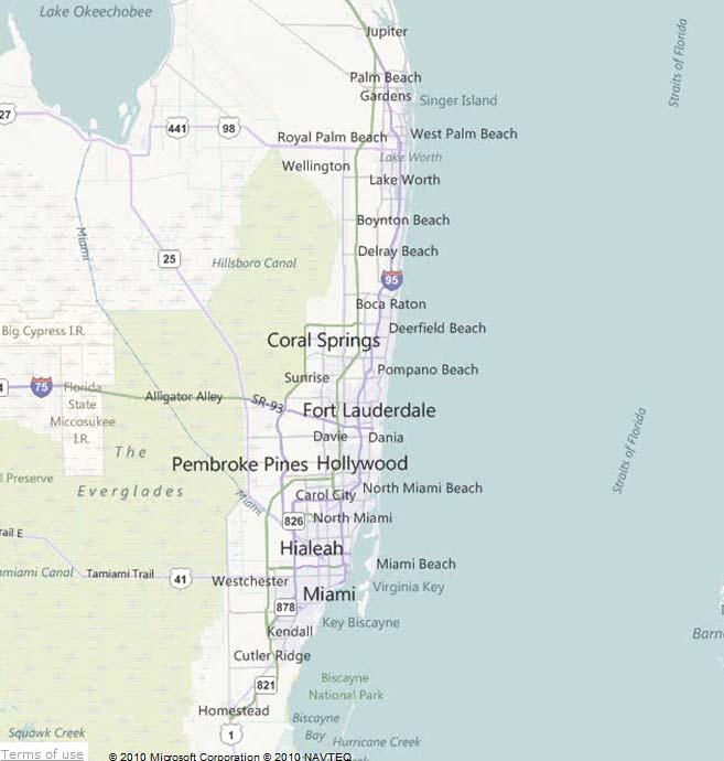 SERVICE TERRITORY Our primary service territory is the South Florida MSA and the specific counties shown below.