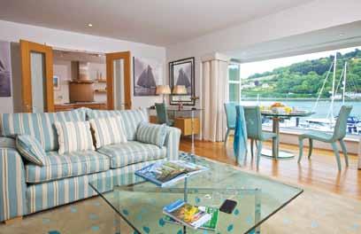 3 Dart Marina This town house with accommodation over two levels enjoys a good sized terrace with table and