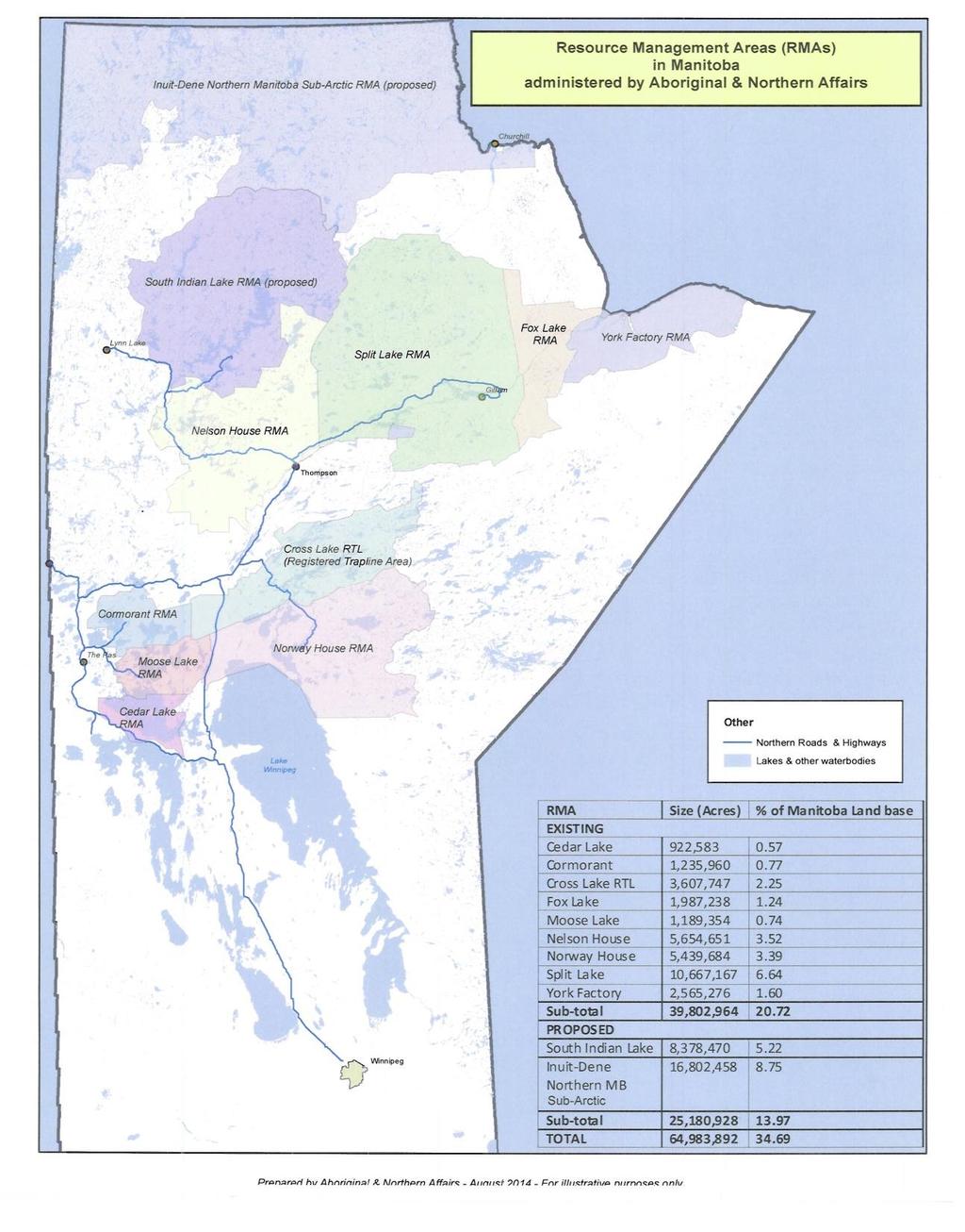 Currently, there are nine Resource Management Boards (RMBs) in Manitoba that are coordinated by Manitoba Aboriginal and Northern Affairs (ANA). These include: 1. Cedar Lake (2006) 2.