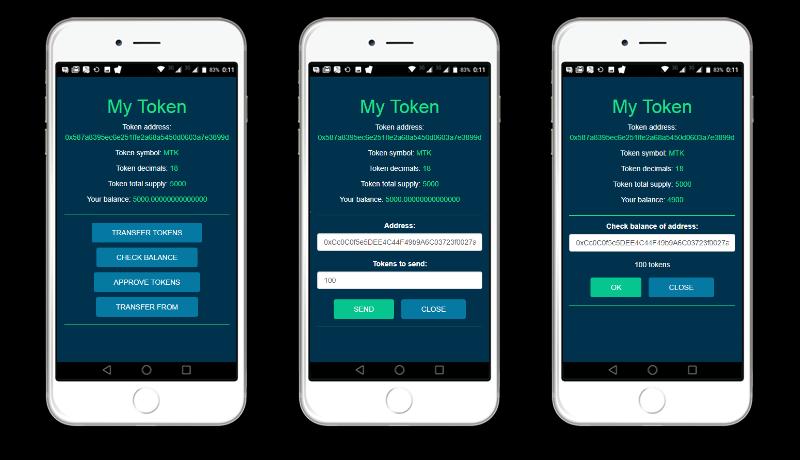 dapp Builder creates your own smart contract (you can see the Solidity code