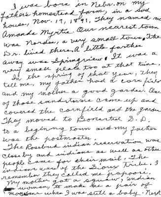 204 Appendix Part I: Generation One More Briggs Information Page of Myrtie s Autobiography and Some Briggs History The Briggs Family The Briggs family possibly arrived in Pennsylvania from England,