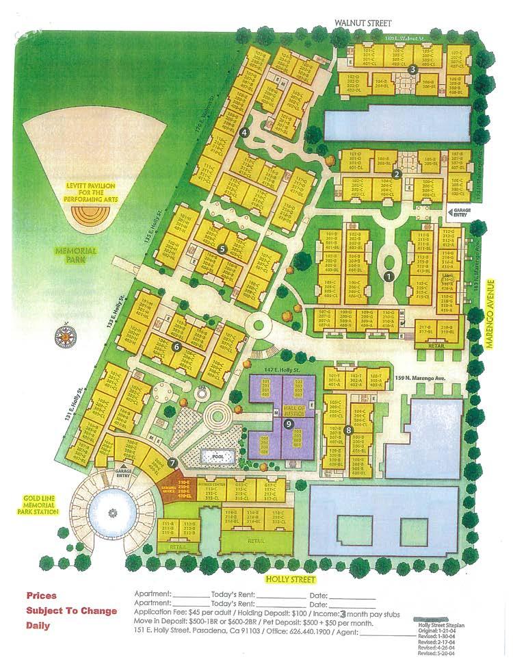 holly street village - site plan