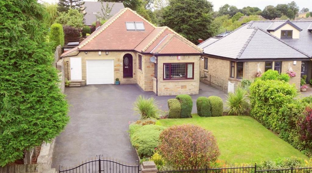 MaRsh & MaRsh properties 93 Lightcliffe Road, Brighouse, HD6 2HJ Offers Around: 325,000 A property that certainly presents the wow factor; this detached stone built bungalow is situated on a generous