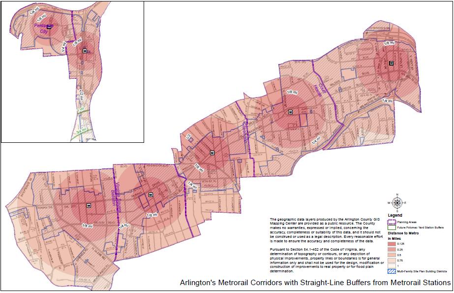 Appendices Appendix A Arlington Metro Corridors with Straight-Line