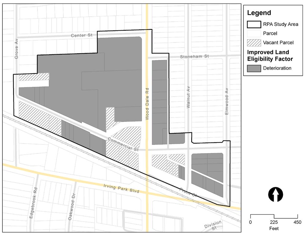 Map 7B: Improved Land Factor: Deterioration Source: City of Wood Dale, DuPage