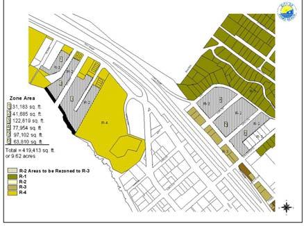 Housing Resources To provide greater opportunity for housing development, a Zoning Code amendment to change the zoning to allow exclusively residential development at a minimum of 20 units per acre
