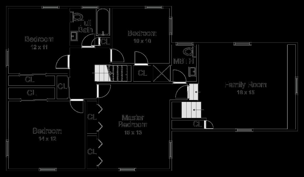 Floor Plan Second Floor Basement Unfinished Basement - Recreation Room 21 x 13 The