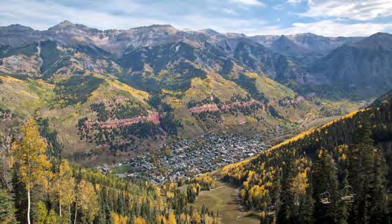 TELLURIDE, COLORADO Ouray likes to call itself the Switzerland of America and in fact, this former mining town nestled in a valley surrounded on three sides by