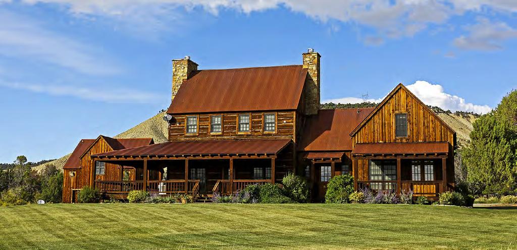 two cabins and a bunkhouse for guests and hunters.