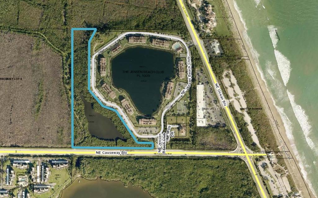 MARTIN COUNTY 18-15 JENSEN BEACH IMPOUNDMENT EXTENSION Figure 1 On July 10, 2018, the Board of County Commissioners approved and accepted a Quit-Claim Deed and obtained the 10.