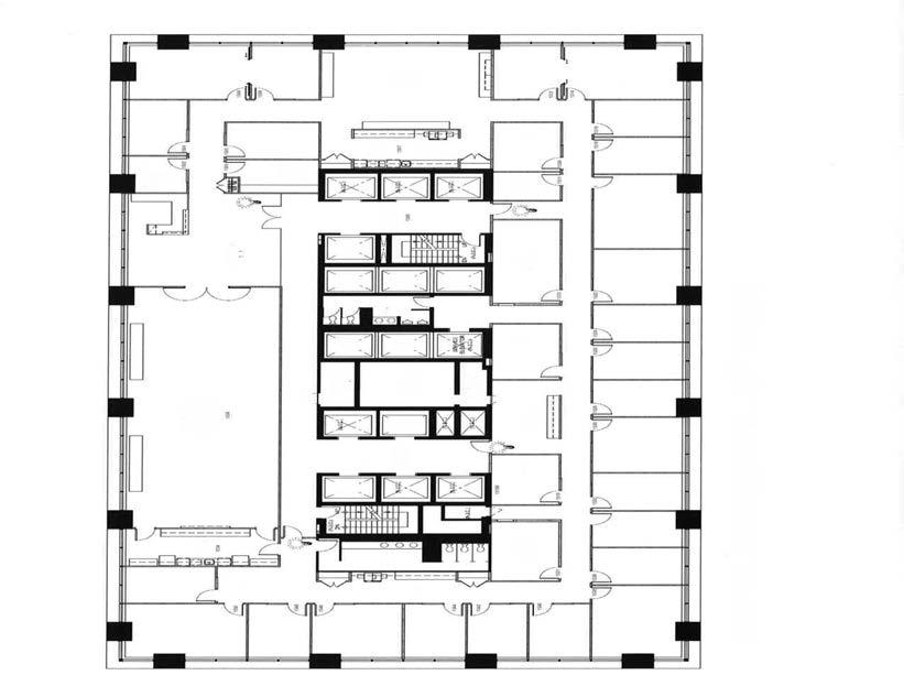 FLOOR PLANS BOW VALLEY SQUARE II - FLOOR 15 12,620 SQUARE FEET capacity is 26 > > 22 perimeter offices > > 4 interior offices > > Reception > > Boardroom > > 3 meeting rooms > > Staff lounge > >