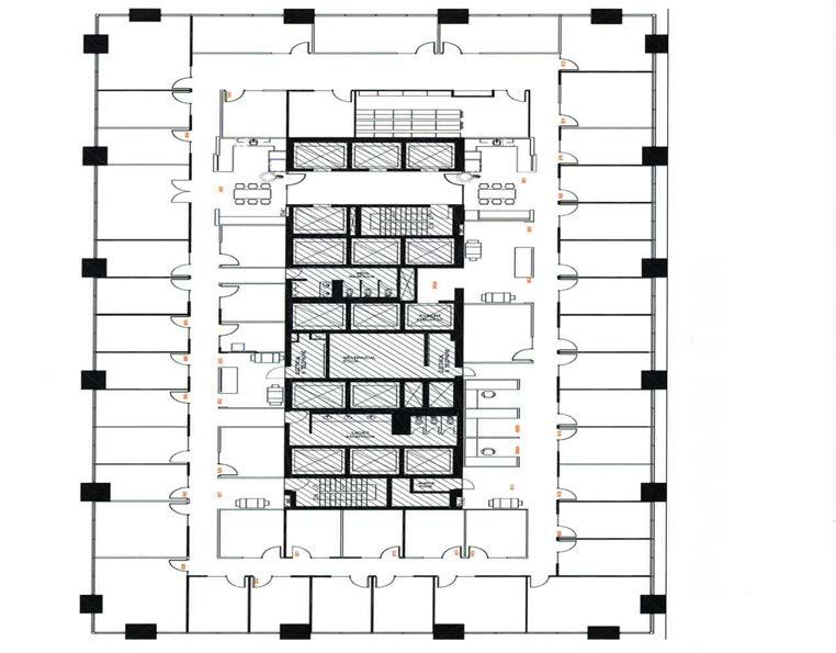 BOW VALLEY SQUARE II - FLOOR 8 13,269 SQUARE FEET capacity is 46 > > 33 perimeter offices > >
