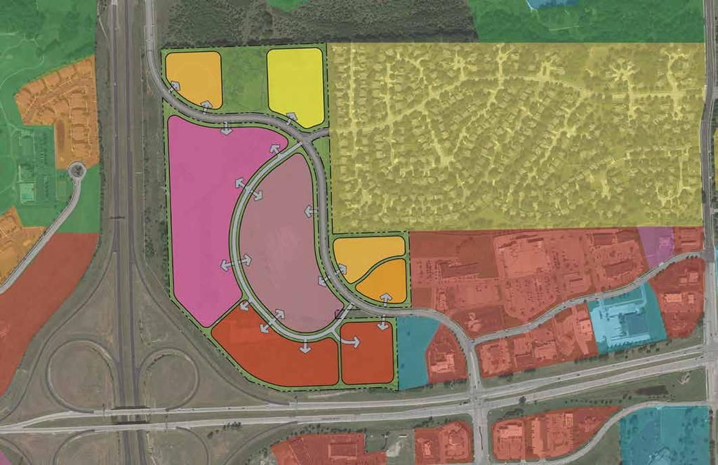Concept Land Use Plan - Option 1 Shawnee Golf Course 2 Story Garden Apartments Undeveloped Owned by Golf Course 7 Town-home Residential 5.9 AC 5-6 Stories 19.