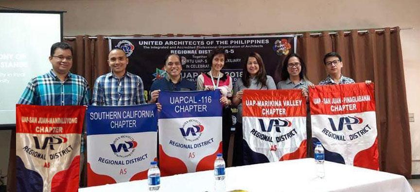 From L-R: UAP San Juan-Mandaluyong Chapter Director Ar.