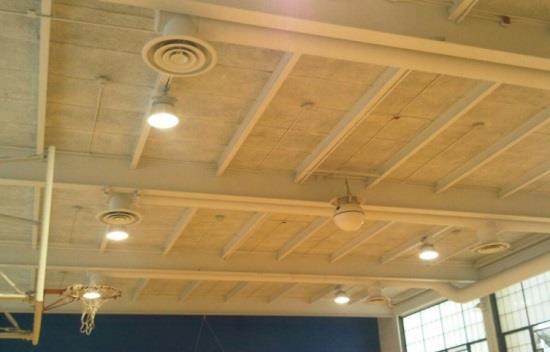 Gym Lights at LMS Contractor: Sal Electric