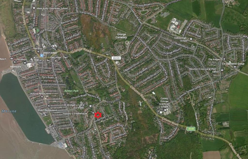 DESCRIPTION AND LOCATION THE LAND OFF VILLAGE ROAD IS WITHIN THE WEST KIRBY SETTLEMENT BOUNDARY AND THE SITE IS DIRECTLY OPPOSITE THE SANDY LANE JUNCTION AND THE HICKORYS SMOKEHOUSE WEST KIRBY IS A