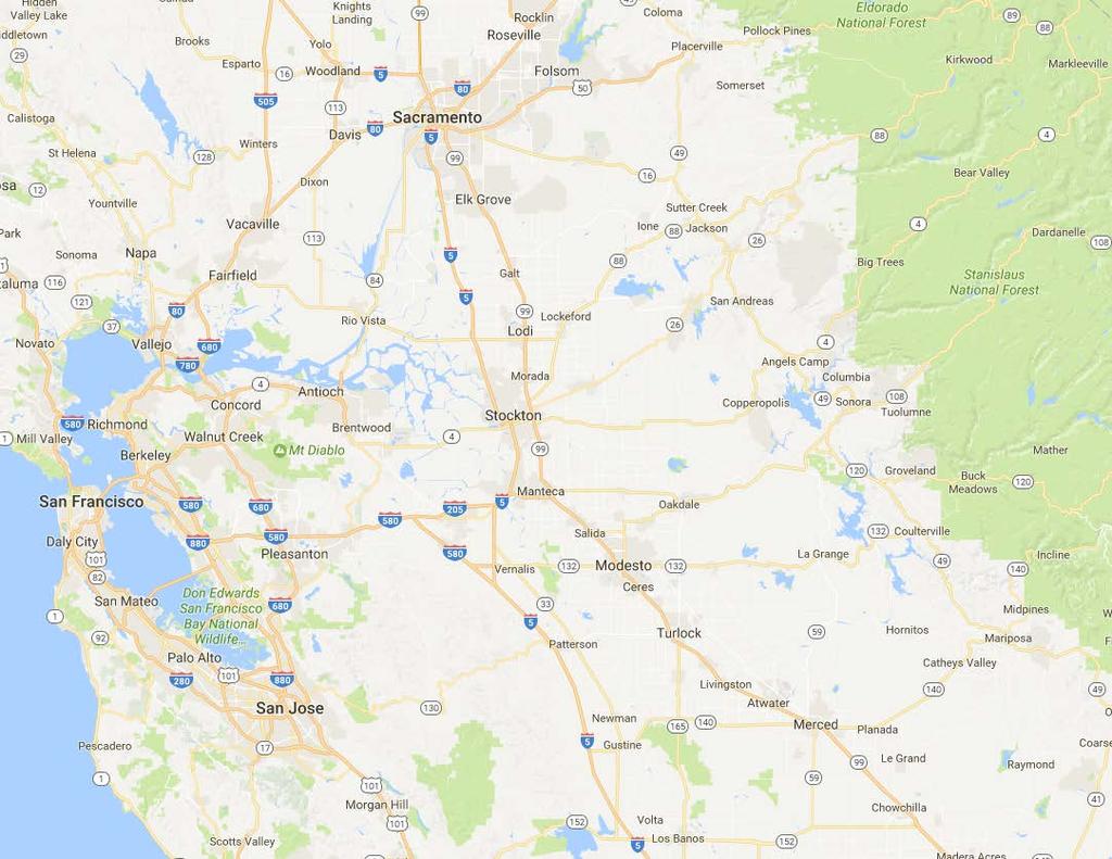 REGIONAL MAP Fresno Yosemite International Airport 107 107 S. RIVERSIDE DR.