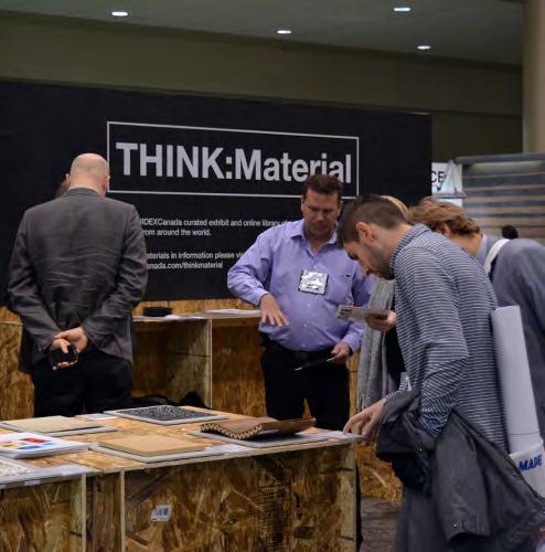 Special features throughout the show THINK:Material is an exhibition and online library of the world s most inventive and cutting edge and sustainable materials IIDEX Woodshop is a curated exhibit of