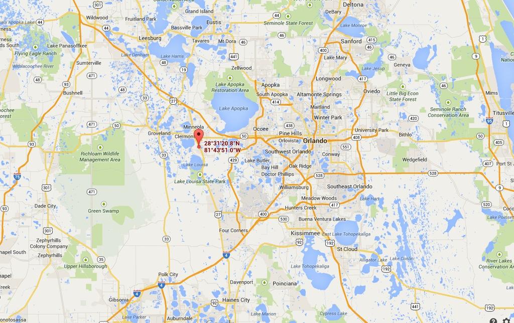 7 Acre Clermont FL Retail/Commercial Parcel Location Location Description