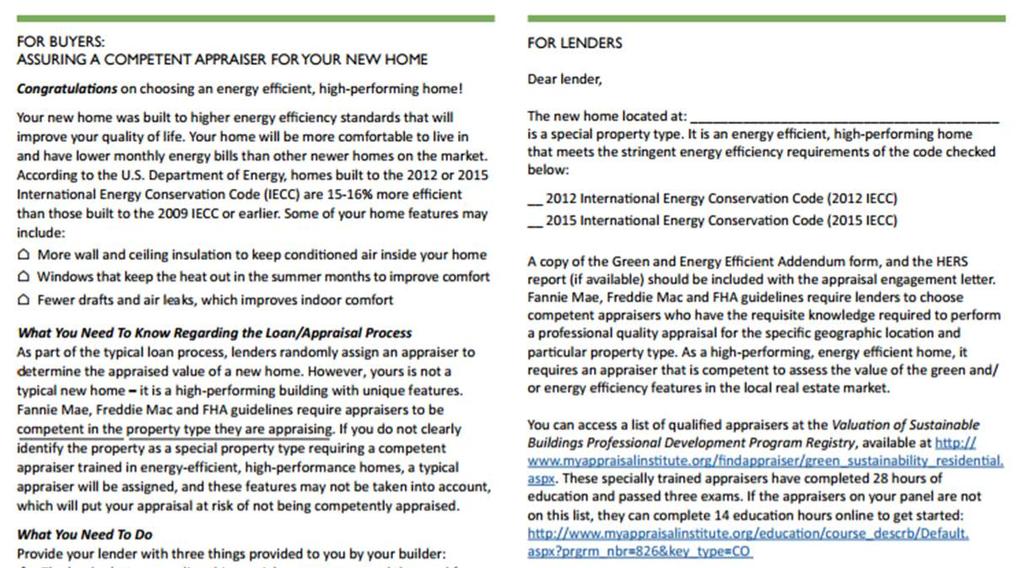 Appraised Value and Energy Efficiency: Getting it Right (page 2) Step 7