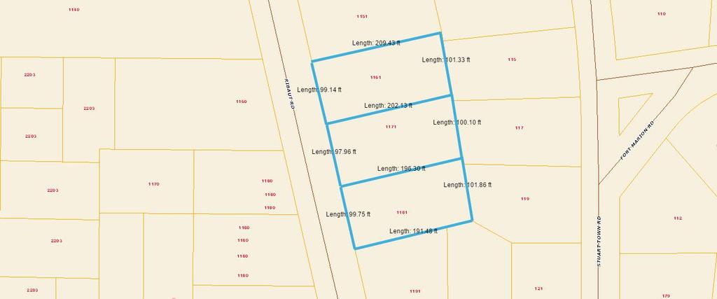 1161-1181 Ribaut Road Tax Map