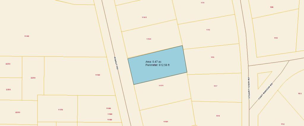 1161-1181 Ribaut Road Tax Map City of