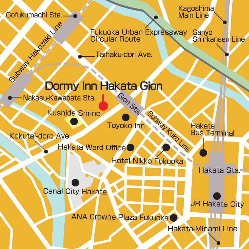 Map of Dormy Inn