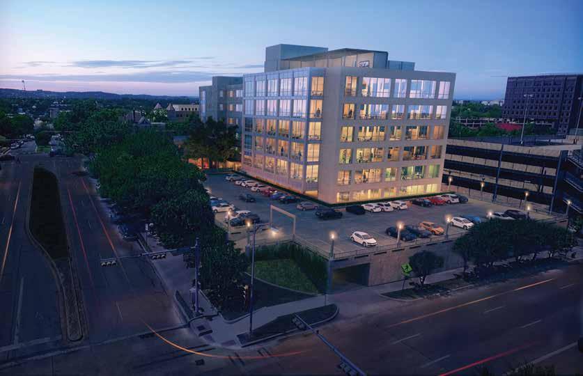 BUILDING DETAILS 100,166 SF of newly-renovated Class A office space One block west of The Texas State Capitol Rooftop terrace Planned onsite restaurant Structured and surface parking Outdoor