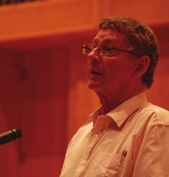 André P Brink speaks at the opening ceremony of