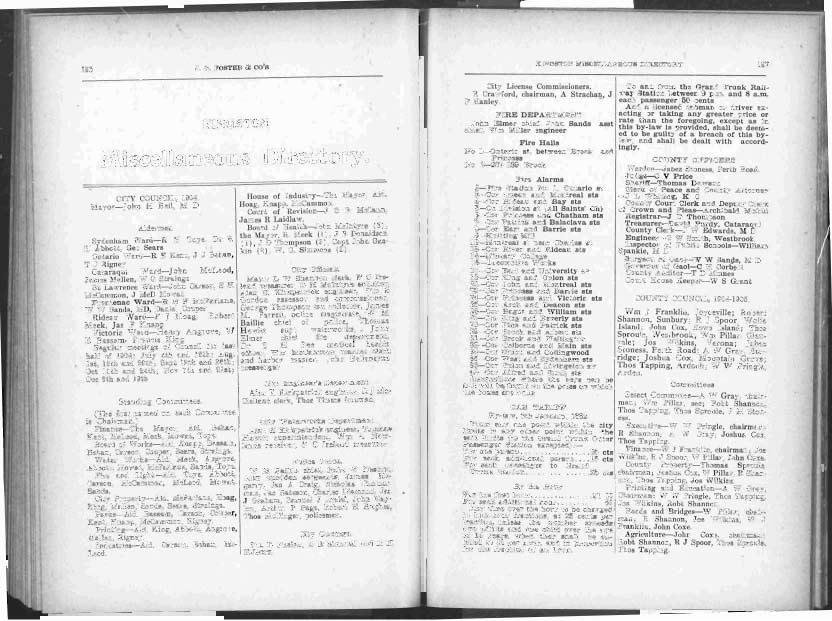 J. G. FoSTER & CO'S KINGSTON MISCELLANEOUS DI R ECTO R 197 KINGSTON Miscellaneous Directory. CITY COUNCIL, 1904.