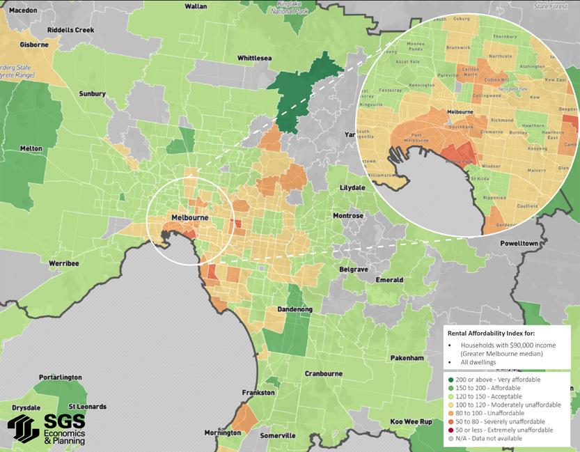 FIGURE 23. INNER AND MIDDLE MELBOURNE, JUNE QUARTER, 2018 Source: SGS Economics and Planning, 2018 Visit http://www.
