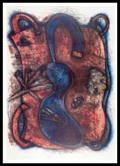 Elizabeth Murray (1940-2007) Blue Body, 1986-1987.