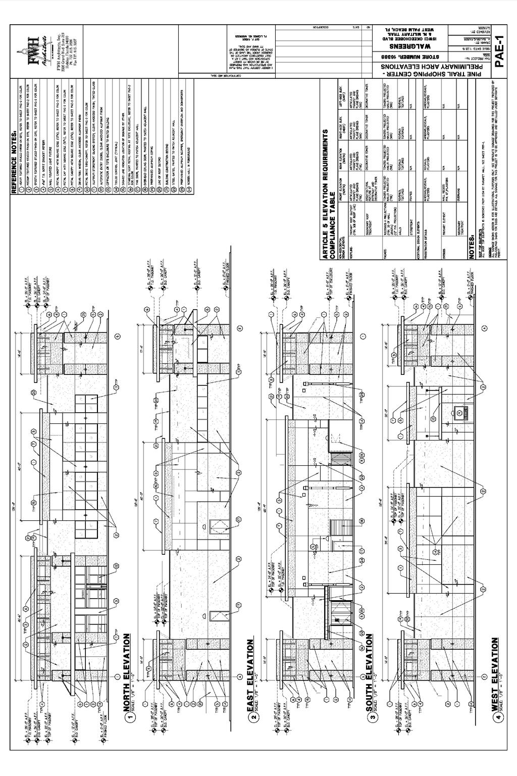 Figure 9 - Preliminary Architectural Elevations Building 1
