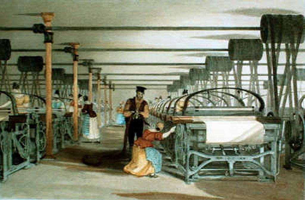 Weaving mill (Lancashire) of the 1830-s