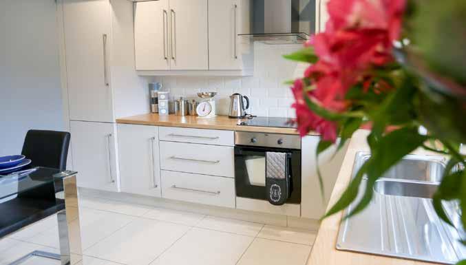 Kitchens & Utility Rooms A choice of fully fitted kitchens and utility rooms Integrated appliances where