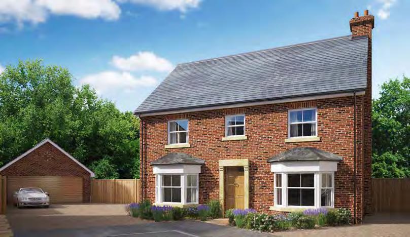 The Cornflower 12 A four bedroom detached home with en-suite, study, double garage and parking Room (m) (ft) Kitchen + breakfast area 5.61 x 3.95 16 5 x 12 11 Utility 1.65 (max) x 3.
