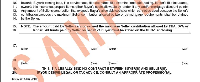C. Addendum to the Purchase Agreement: Seller s