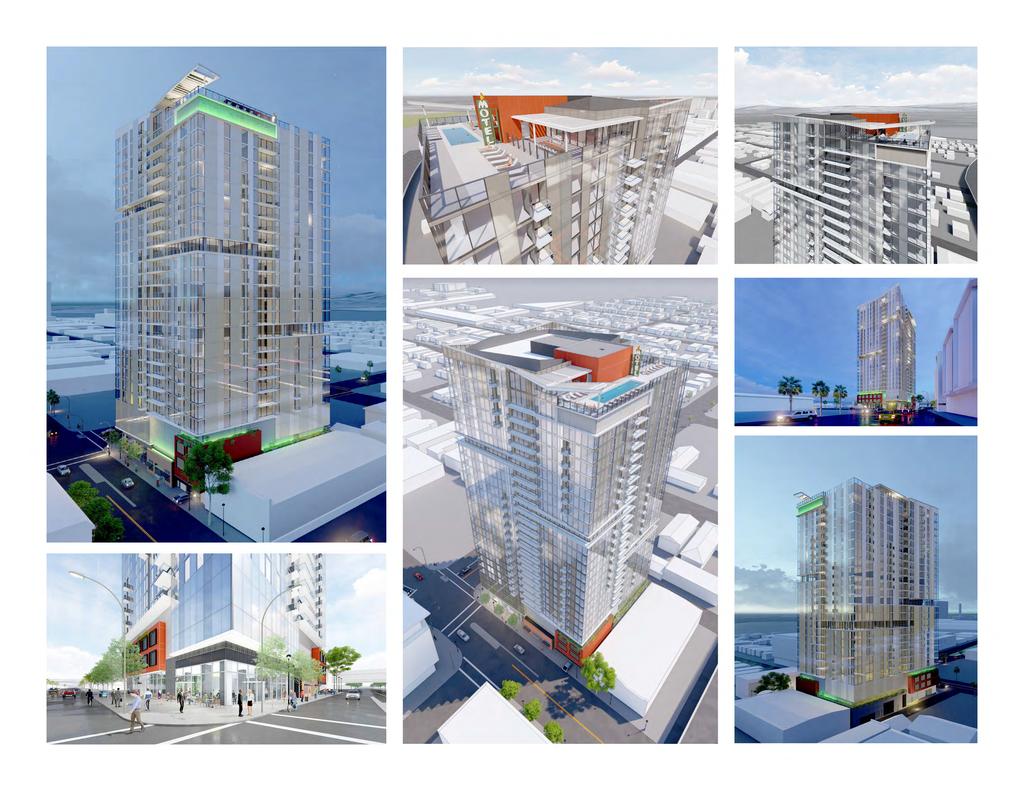 BUILDING OVERVIEW BUILDING DESIGN & FEATURES The Garden Gate Tower project is a multi-family project containing 290 residential units and 232 parking spaces in one 27-story tower on a ±18,000 SF site.
