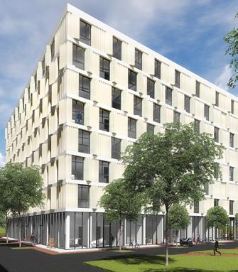 02 INTERIM MANAGEMENT REPORT Acquisition of 108 independent student units in Delft On 5 January 2017, Xior acquired a student property 12 consisting of 108 brand-new, independent, furnished student