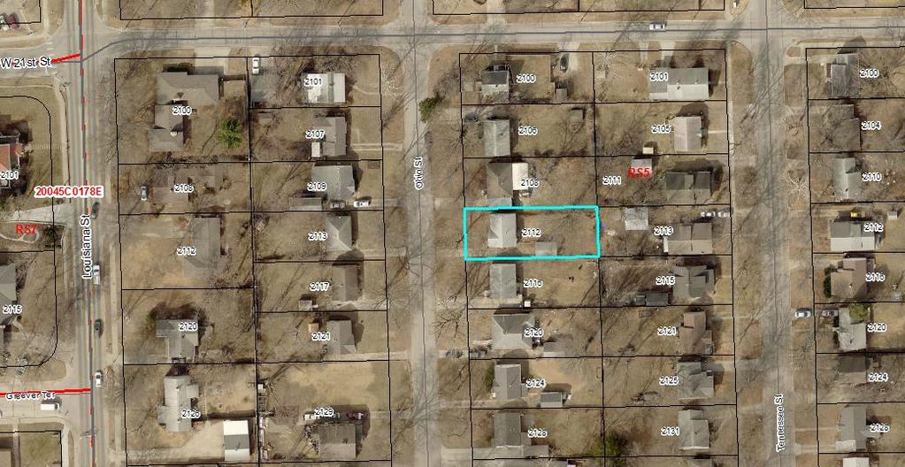 BZA Staff Report August 2, 2018 Item 4, Page 2 of 6 Figure 1: Subject Property outlined in Teal. Subject Property is located within and surrounded by the RS5 (Single-Dwelling Residential) District. E.